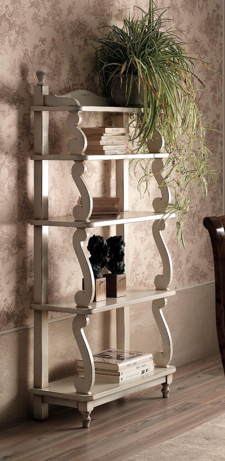 Bücherregal Art-Deco Vitrinenschrank Schrank Bücherschrank Glasschrank