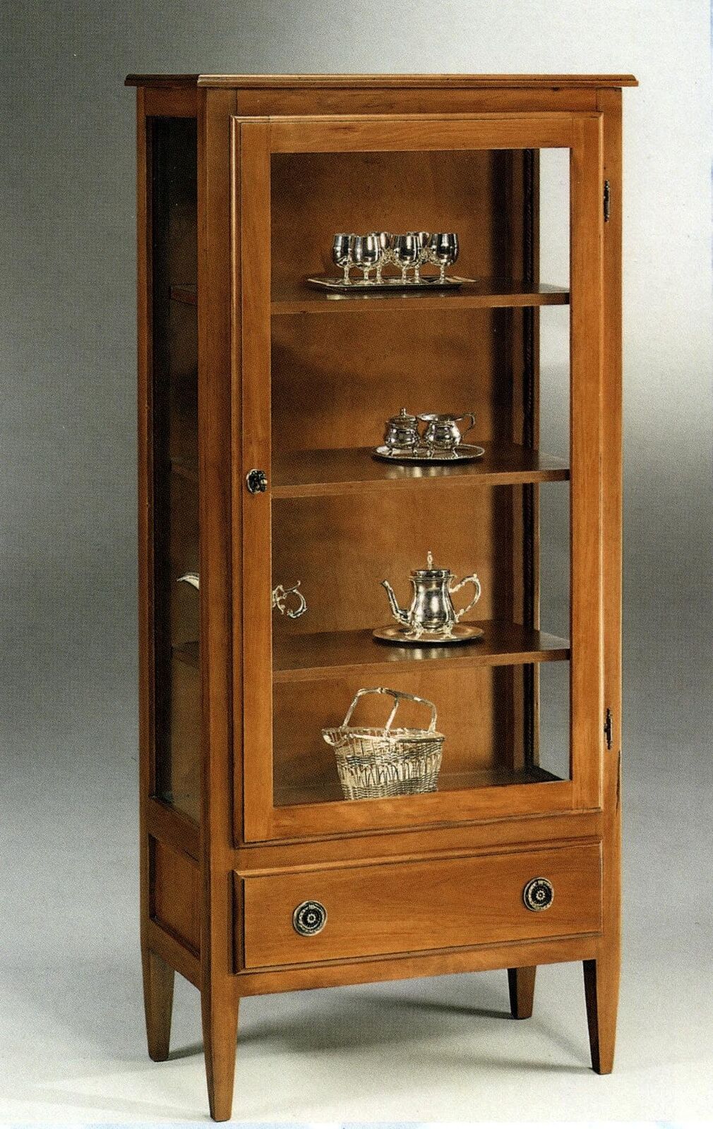 Vitrine Anrichte Schrank Regal Modern Stil Wohnzimmer Glasschrank Vitrinen