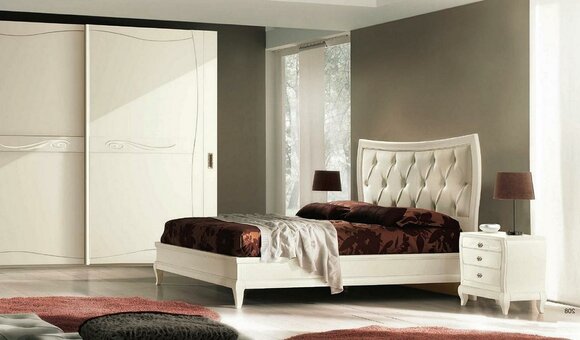 Schlafzimmer Bett Nachttisch Doppelbetten Garnitur Bettgestell Betten Set 3tlg.