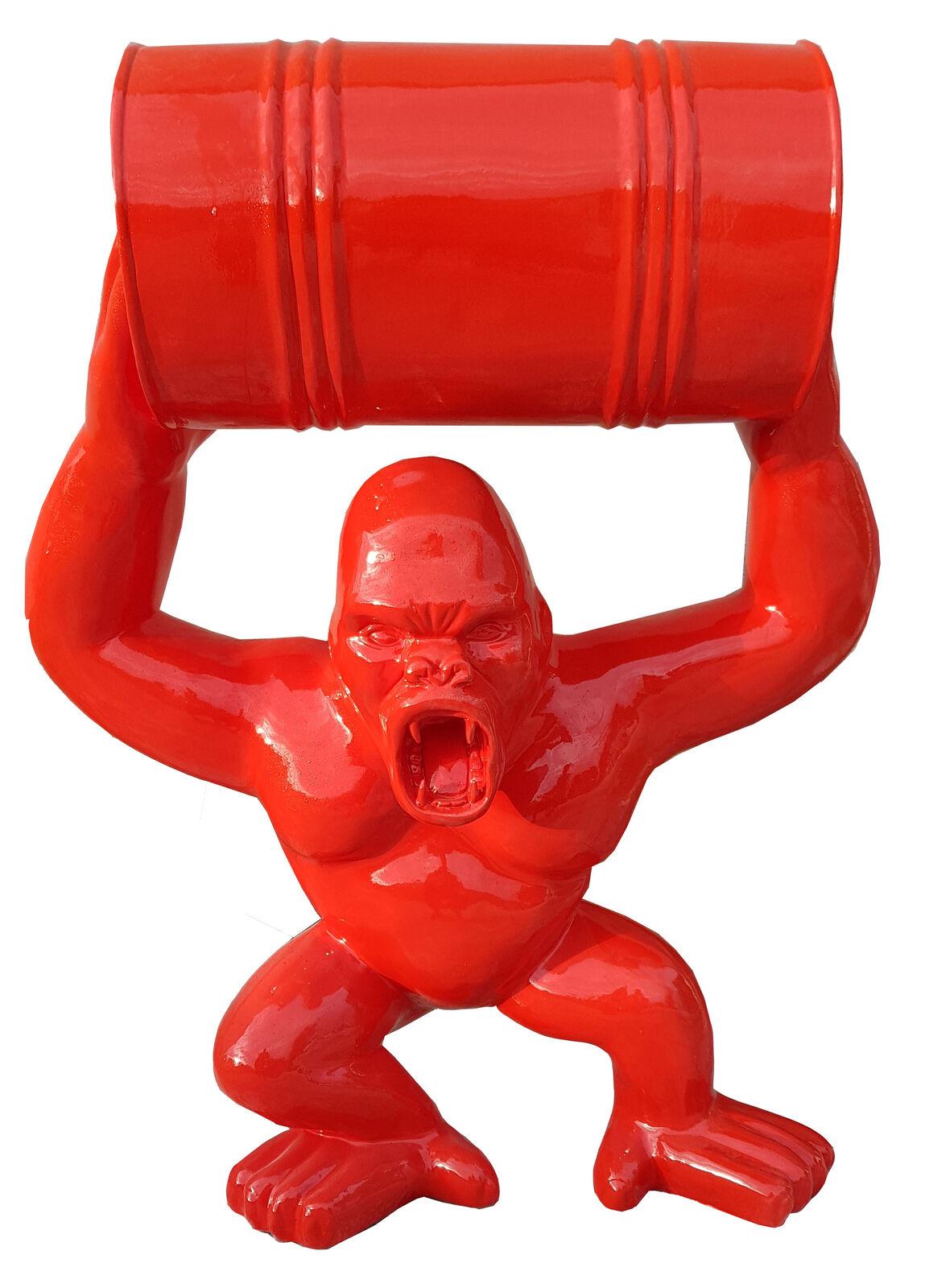 Skulpturen Figuren Statuen Dekoration Deko Gorilla Garten Design Figur Statue