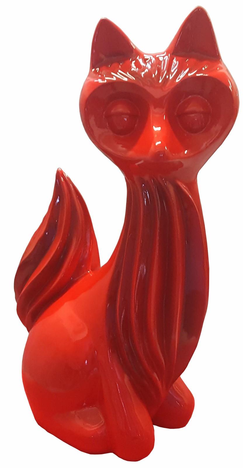 Moderne Dekoration Abstrakte Figur Figuren Abstrakt Statuen Skulptur Fuchs 60cm