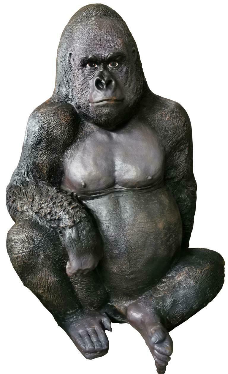 Statuen Dekoration Deko Gorilla Moderne Garten Neu Designer Figur Statue Figuren
