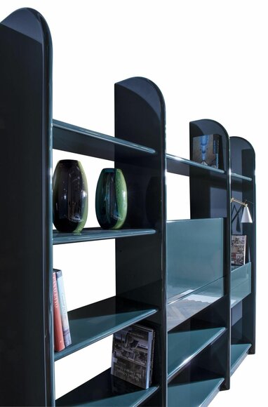 Bücher Schrank Regal Doppel Trennwand Arbeitszimmer Wohnzimmer Italien Möbel