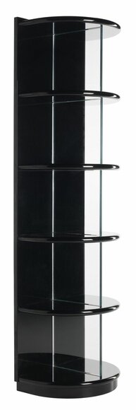 Bücherregal Eck Regale Glas Schrank Design Italienische Wohnzimmer Möbel Holz