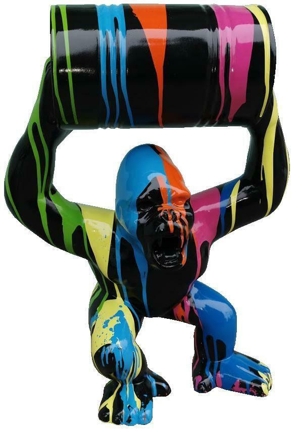 Designer Figur Statue Moderne Figuren Statuen Dekoration Deko Gorilla Garten Neu