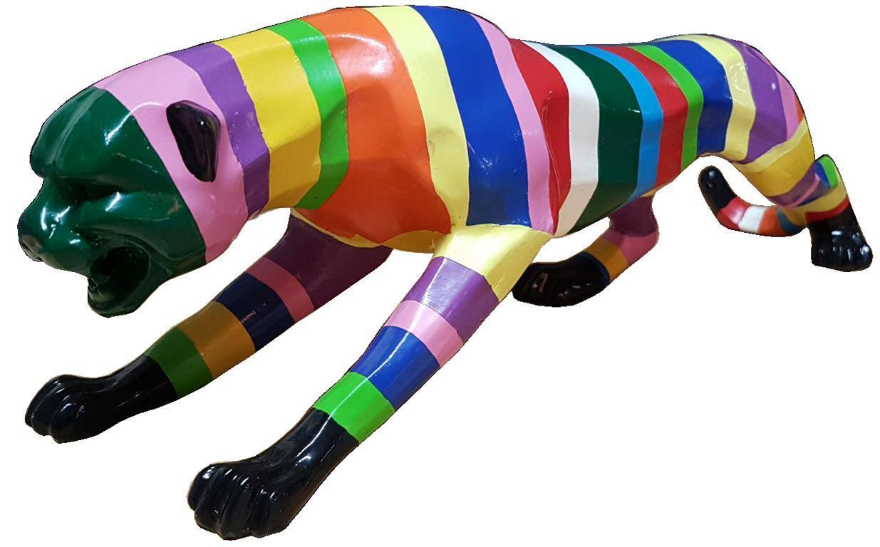 Puma Statuen Abstrakte Figur Moderne Skulpturen Deko Garten Figuren Statue