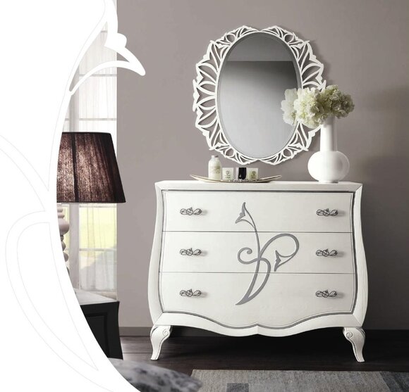 Kommode Spiegel Kommoden Schrank Luxus Regal Konsole Möbel Gruppe Set 2tlg.
