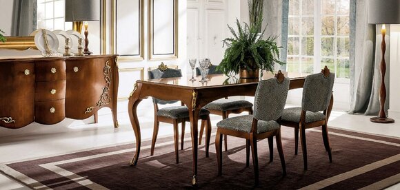 Tisch Echtes Holz Klassische Barock Antik Stil Esstisch Tische Echtes Holz