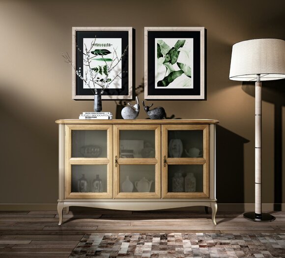 Kommode Sideboard Regal Schrank Massiv Regale Holz Möbel aus Italien Schränke