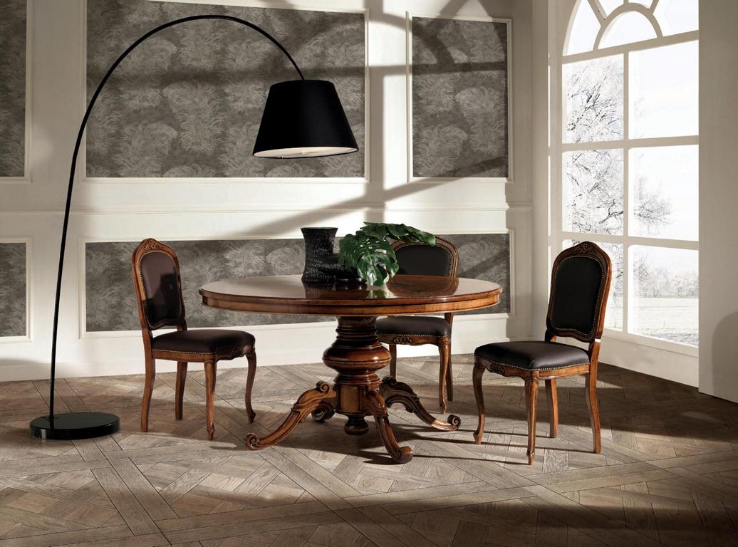 Esszimmer Tische Runde Möbel Esstisch Luxus Rund Tisch Massiv Holz Italien