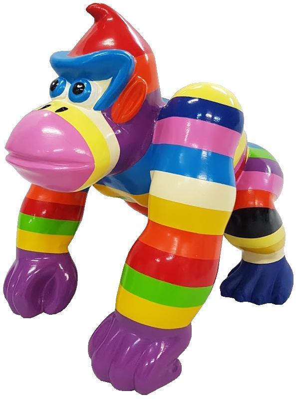 Abstrakte Statuen Gorilla Figuren Dekoration Deko Garten Designer Figur Statue
