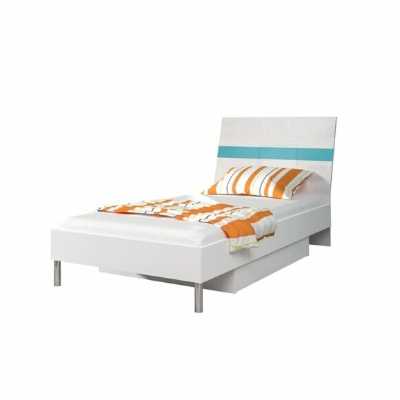 Betten Kinderbett Kinderzimmer Bett Kinderbett Möbel Holz Turkis Hochglanz Neu