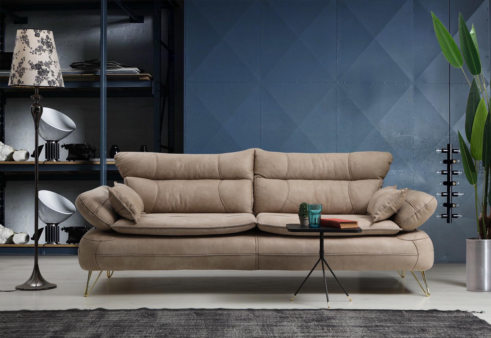 XXL Dreisitzer Sofa big Wohnzimmer Couch Sofas Möbel Polster Couchen