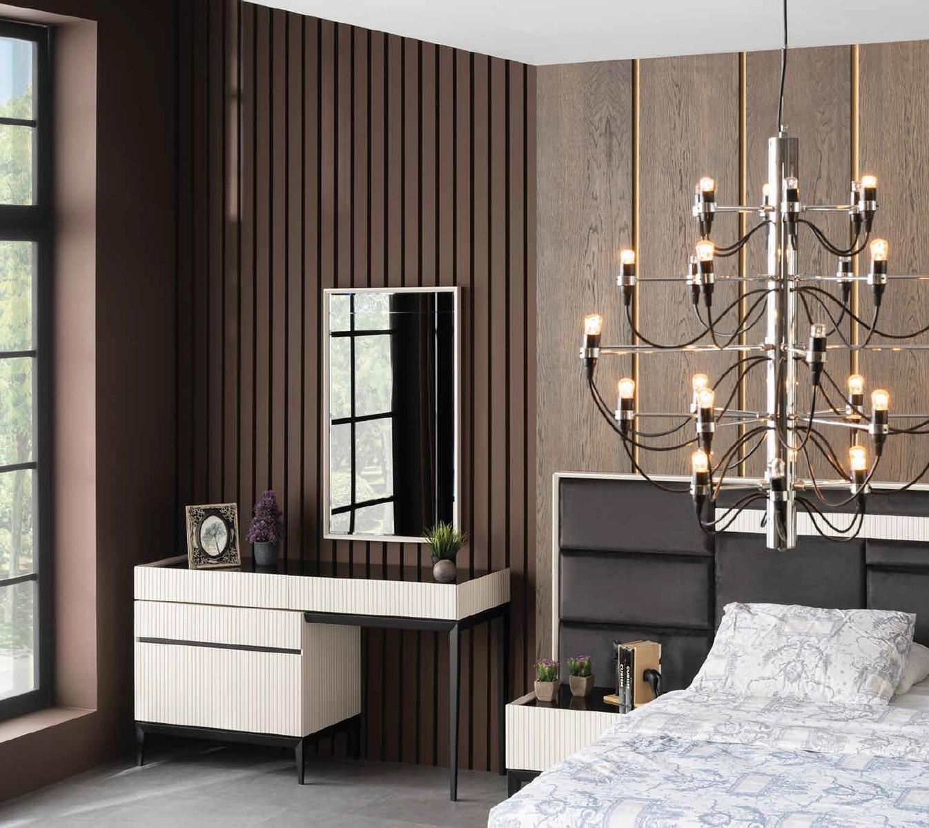 schminktisch spiegel luxus konsole kommode schlafzimmer holz modern design