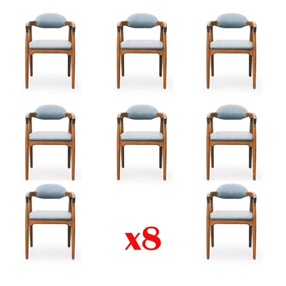 Garnitur Komplett Gruppe Stuhlgruppe 8 Stück Esszimmer Stühle Set