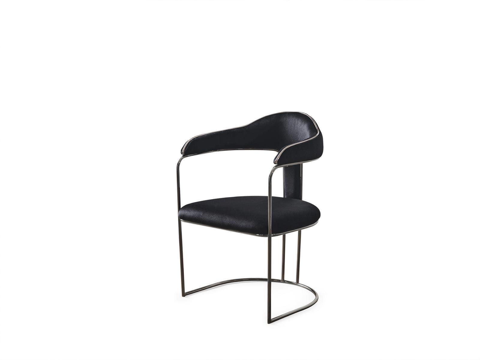 Moderner Sessel Stuhl 1x Esszimmer Fernseh Lounge Sitz Polsterstuhl Textil