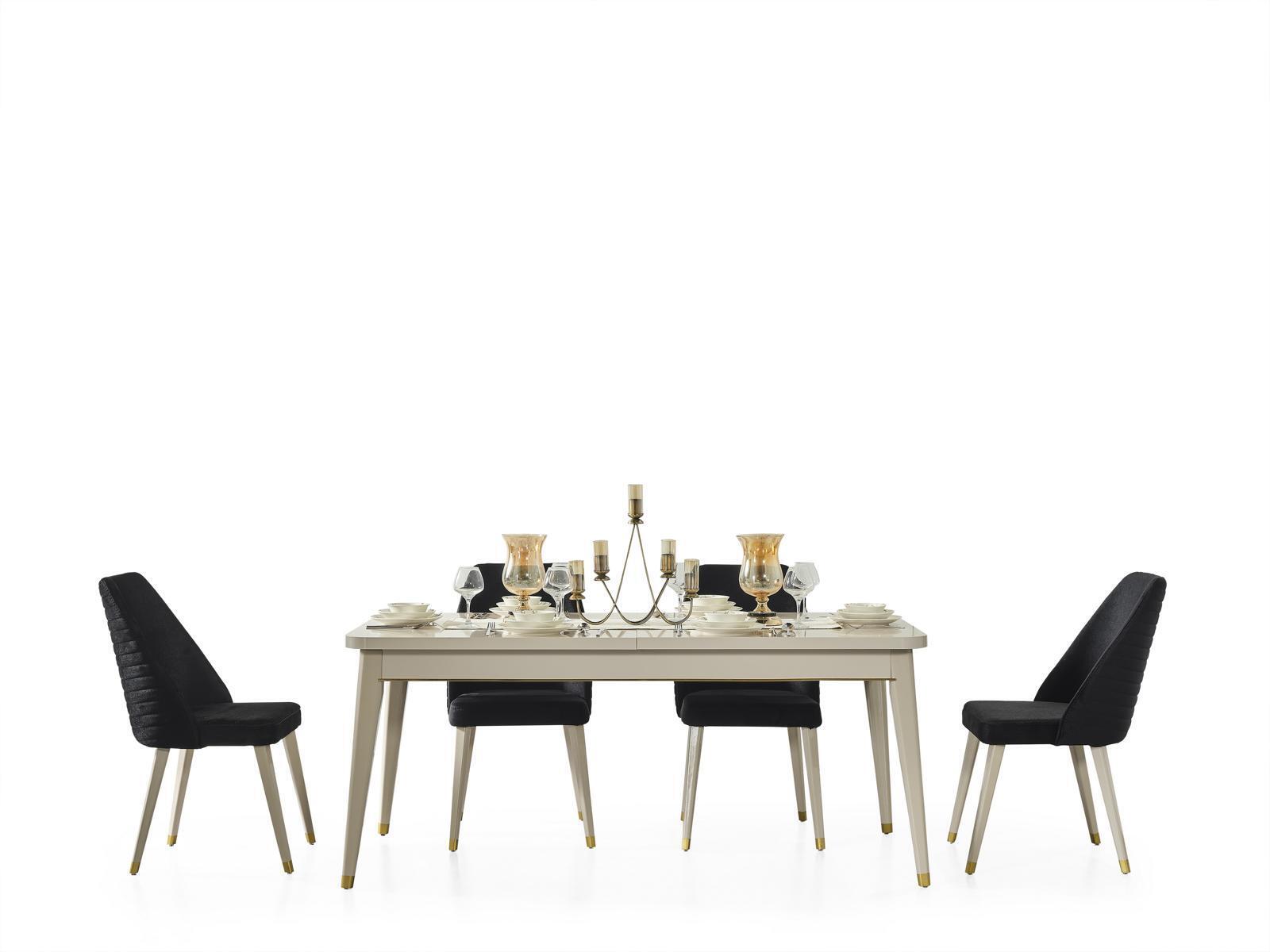 Esstisch Tisch Esszimmer Wohnzimmer Tische Holz Design Weiß Konferenztisch