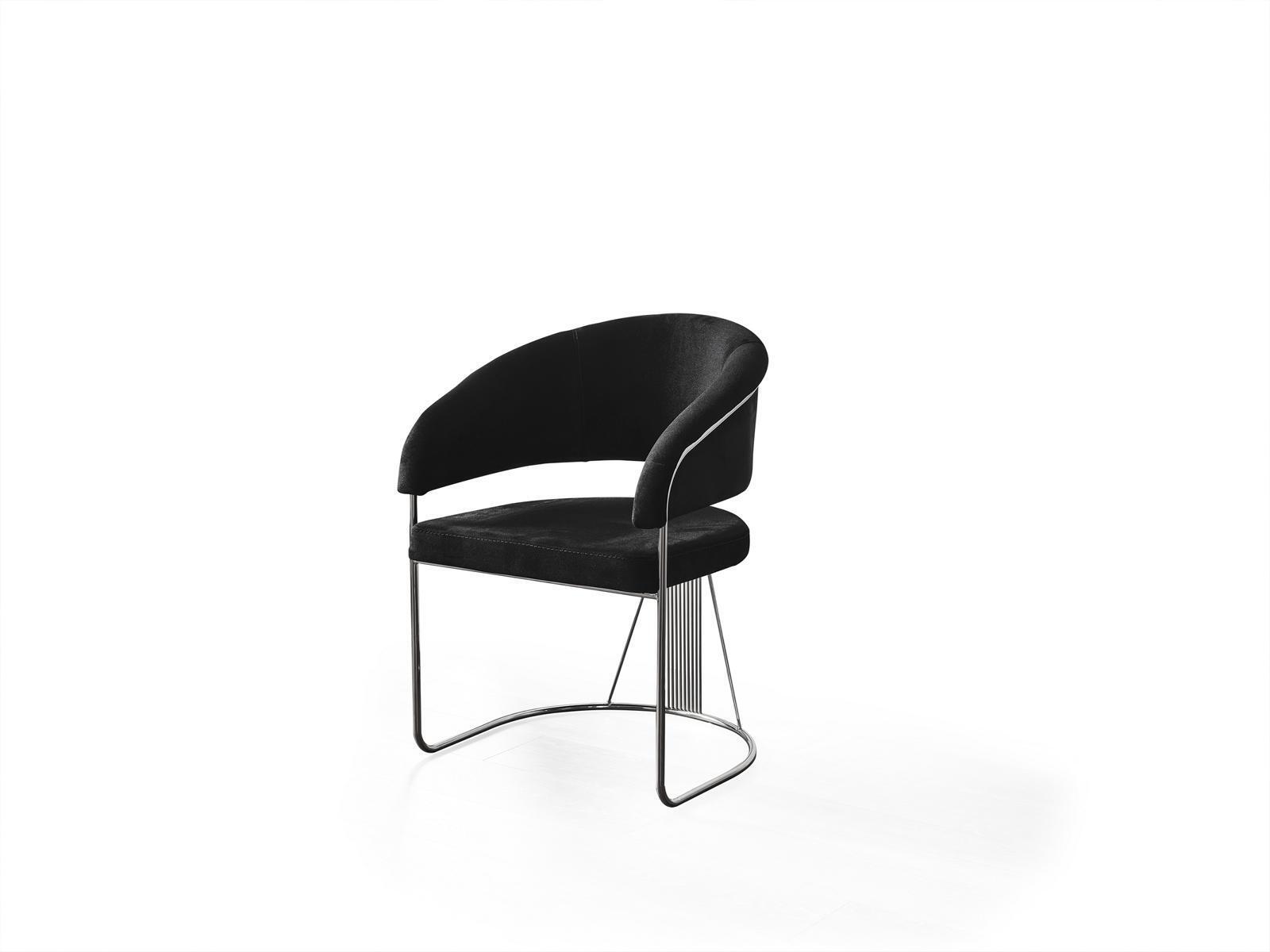 Moderner Sessel Stuhl 1x Esszimmer Fernseh Lounge Sitz Polsterstuhl Textil