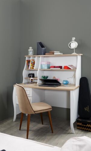 Luxus Schreibtisch Holz Möbel Design Tisch Einrichtung Designer Tische