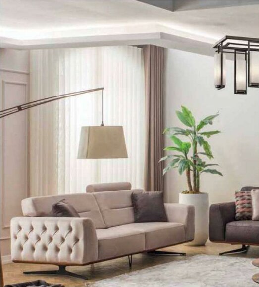 Zweisitzer Sofa 3 Sitzer Sofas Weiß Kunstleder Wohnzimmer Luxus Sitz