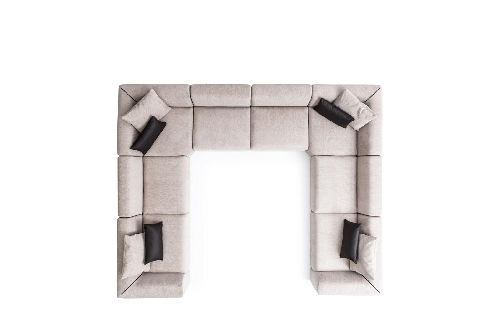 Sofa U-Form Polstersofa Couch Wohnzimmer Design Modernes Ecksofas