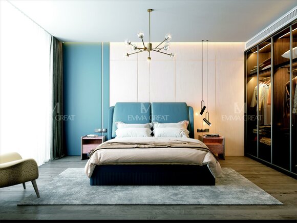 Bett 3tlg. Schlafzimmer Set Design Luxus Schlafzimmer Hotel Möbel 2x