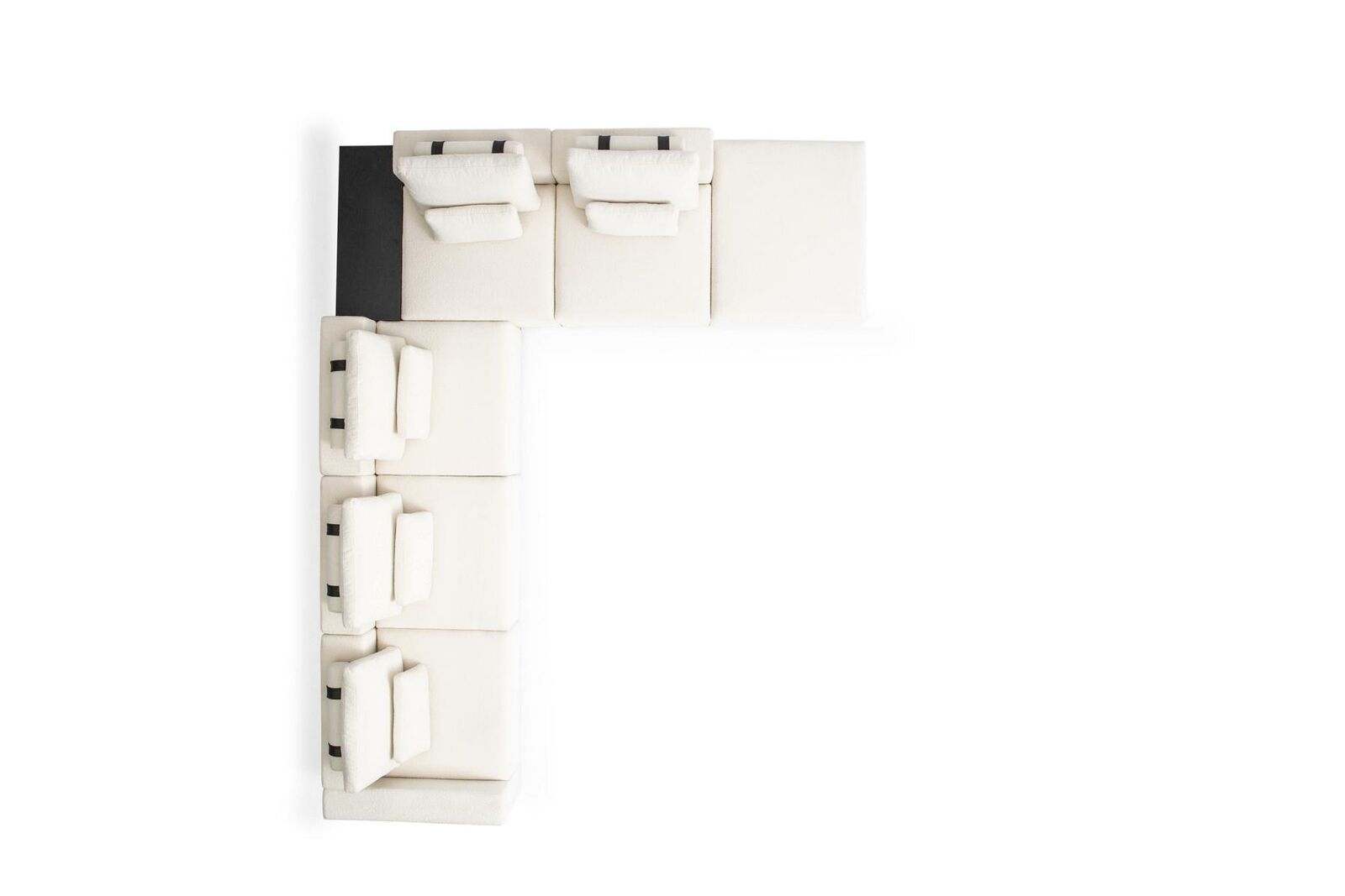Ecksofa Set L-Form Sofa Couch Design Polstersofa Modulares Sofasystem