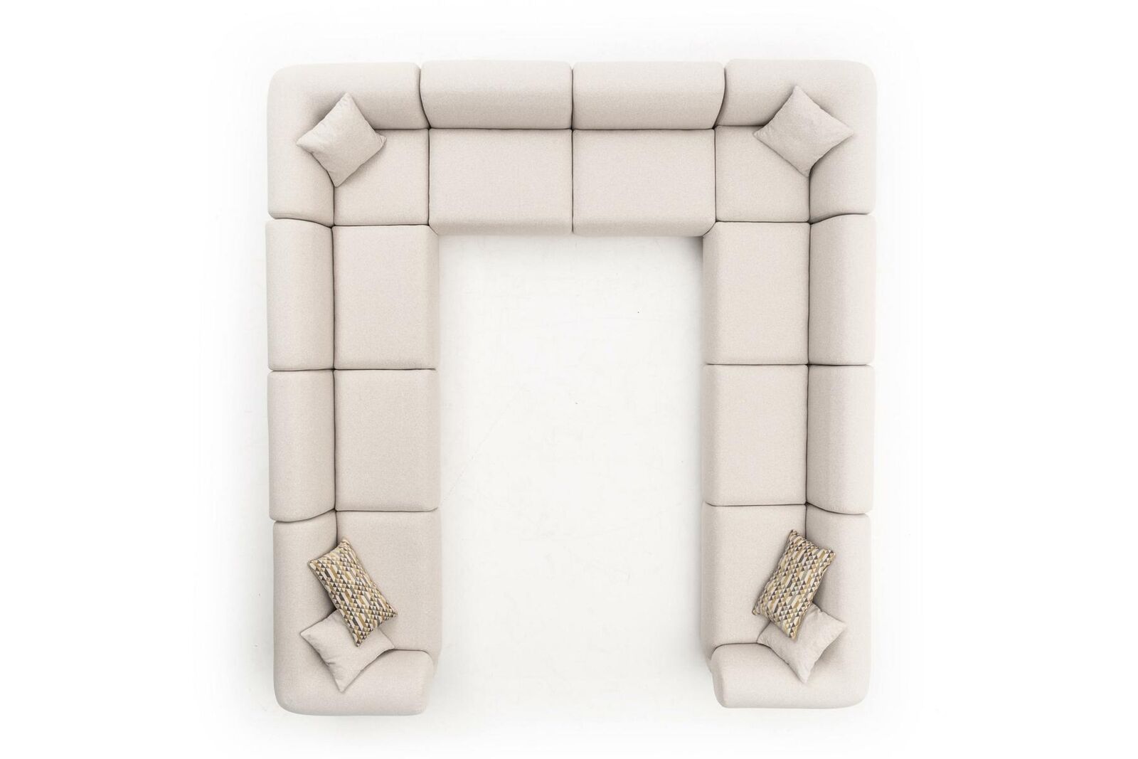Sofa U-Form Polstersofa Wohnzimmer Ecksofa Modern Design Wohnlandschaft