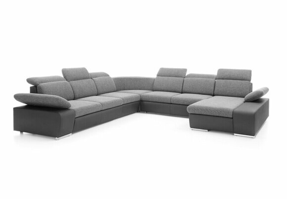 Ecksofa U-form Eckcouch mit Schlaffunktion Ecksofa Wohnlandschaft Sofa Couch