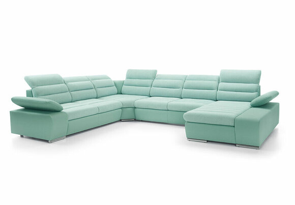 Wohnlandschaft Ecksofa U-form Eckcouch mit Schlaffunktion Sofa Couch Ecksofa