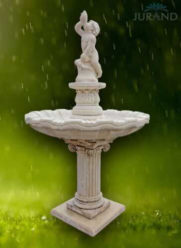 Springbrunnen Fontäne Zierbrunnen Garten Deko Brunnen Branco 212 cm Steinguss