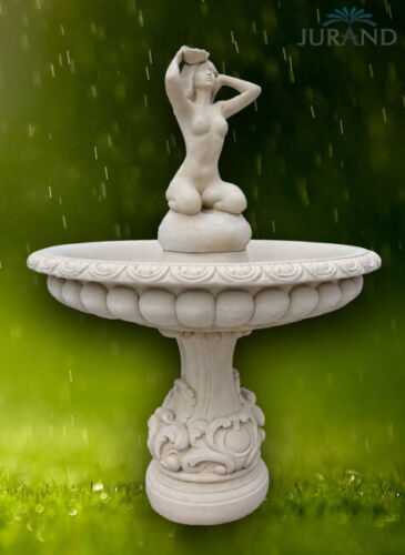 Springbrunnen Fontäne Zierbrunnen Garten Deko Brunnen Desnuda 160 cm Steinguss