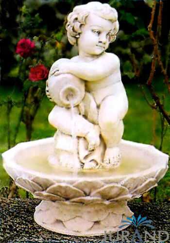Springbrunnen Fontäne Zierbrunnen Garten Deko 1052 Brunnen 59 cm Steinguss