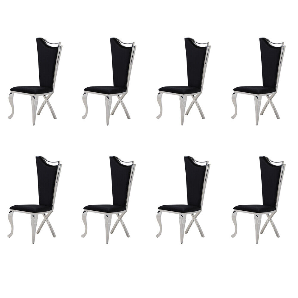Garnitur Sessel Polster Design 8x Stühle Gruppe Set Esszimmer Stuhl