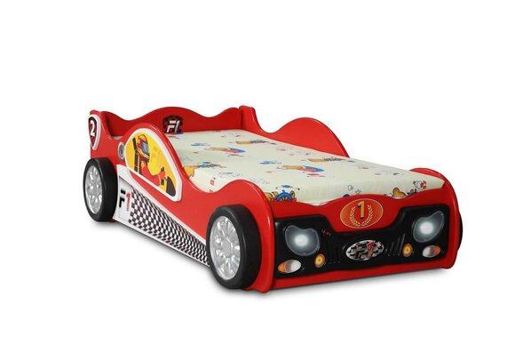Kinderzimmer Betten Einzelbetten Auto Designer Rotes Bett Stilvolle Möbel
