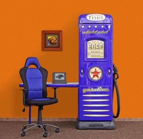 Roter Kleiderschrank Kinderzimmer Möbel Tankstelle Designer Holzschrank