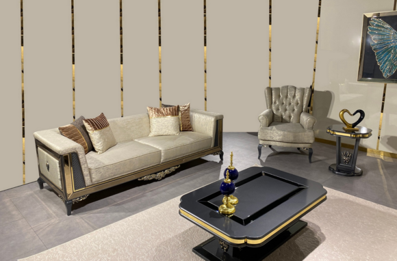 Design Sofas Polster Couchen Textil Relax Sofagarnitur 3+1 Sitzer Set
