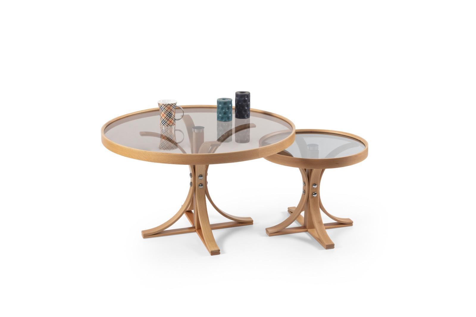 Designer 2x Couchtische Wohnzimmer Luxus Glas Komplett Modern Einrichtung