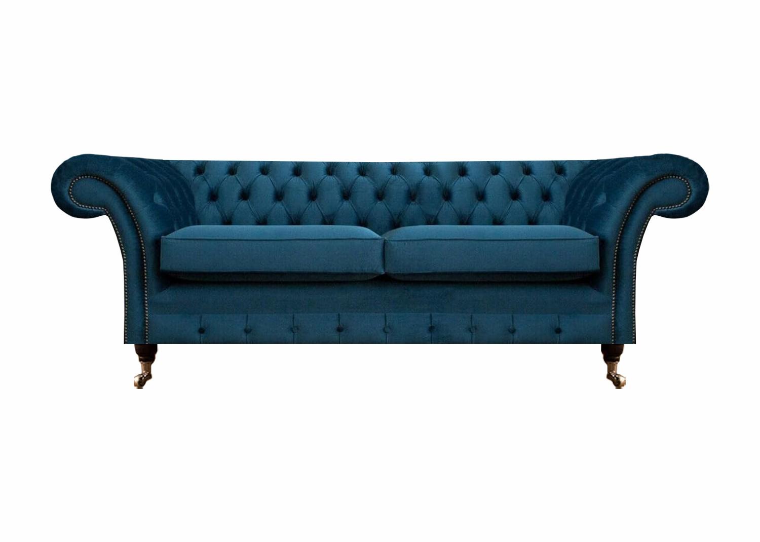 Chesterfield Sofa Couch Zweisitzer Designer Textil Wohnzimmer Polster