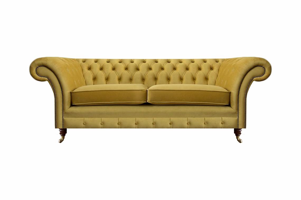 Luxus Sofa Zweisitzer Textil Couch Wohnzimmer Chesterfield Polstermöbel