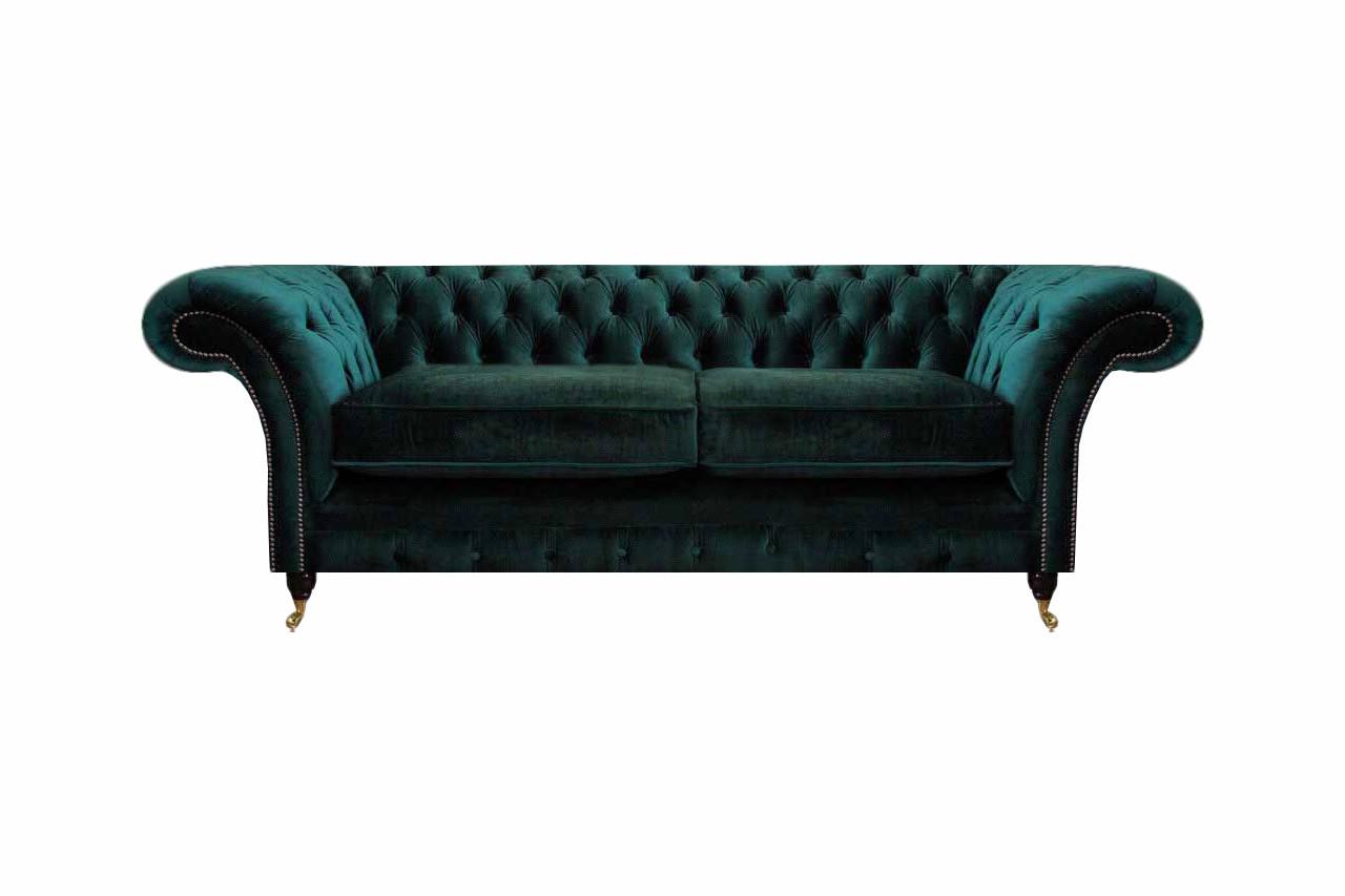 Luxus Sofa Zweisitzer Textil Couch Chesterfield Polstersitz Wohnzimmer