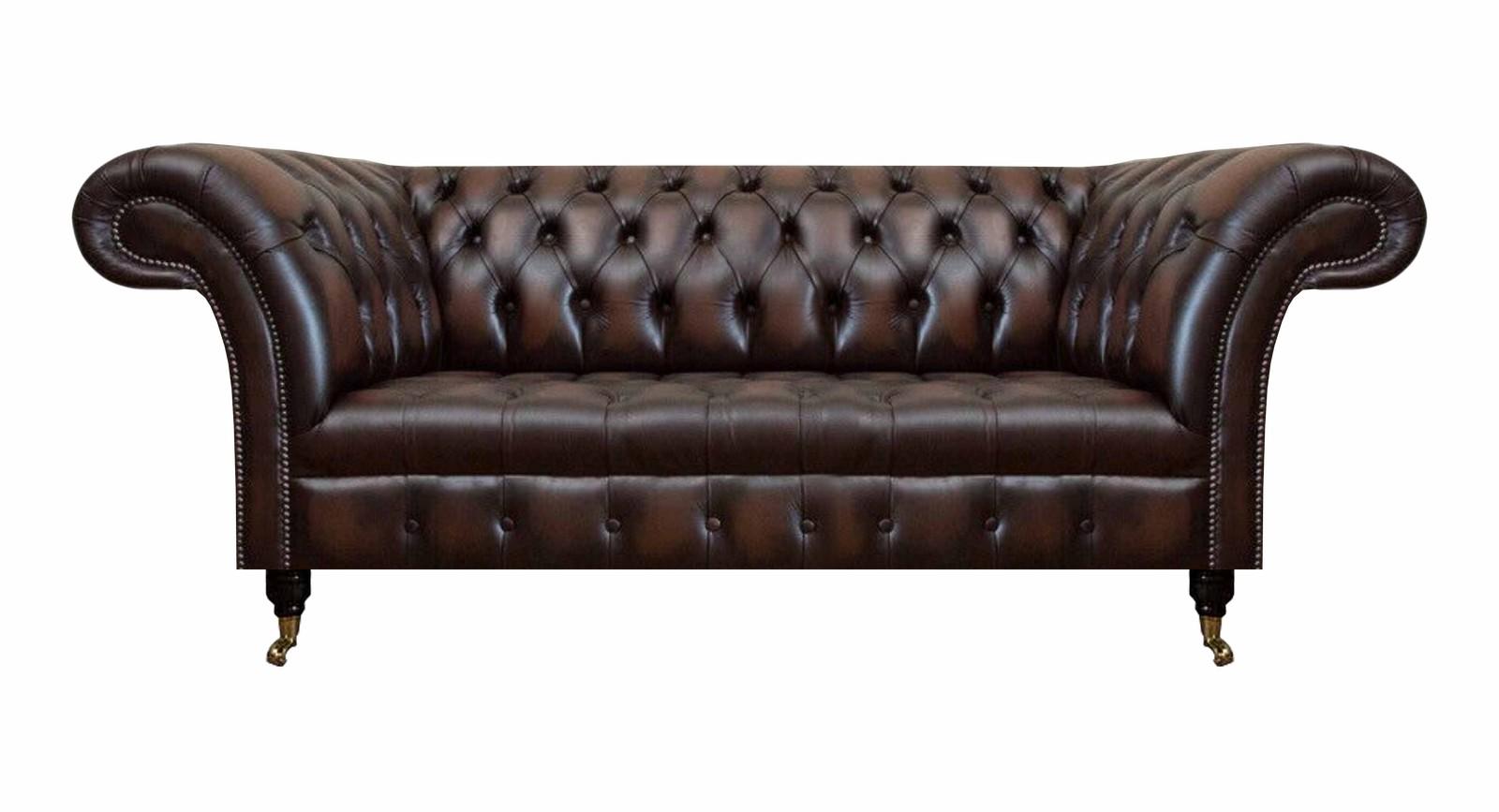 Chesterfield Dreisitzer Sofa Couch Polstermöbel Einrichtung Wohnzimmer Neu