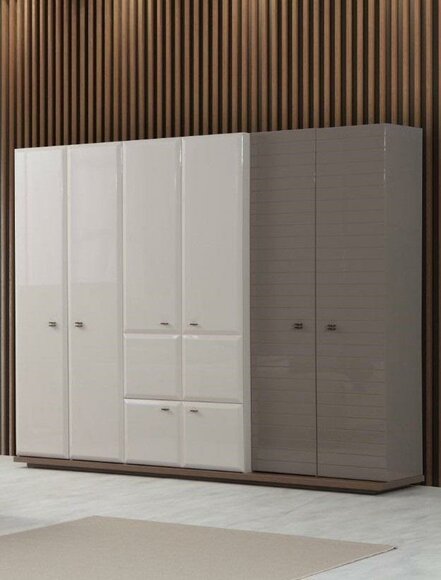 Beiger Schlafzimmer Kleiderschrank Moderne Schränke Designer Möbel Neu