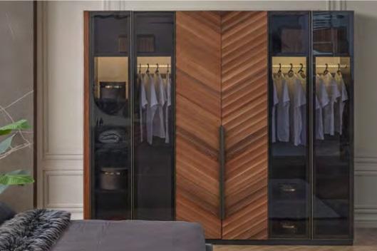 Schlafzimmer Kleiderschrank Luxus Glasschrank Stilvolle Einrichtung