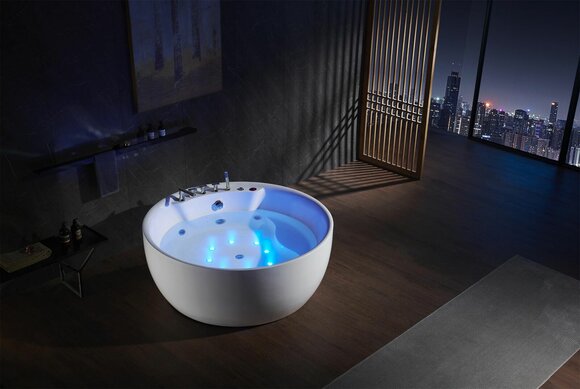 Indoor Whirlpool Badewanne Whirlwanne Wasserstrahlen Spa Wanne Relax