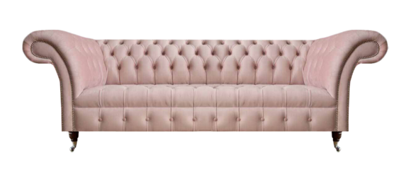 Rosa Chesterfield Wohnzimmer Couch Stilvolle Polstersofas Design Couch