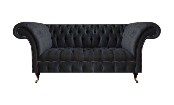 Chesterfield Schwarze Sitzcouch Designer Polstersofas Klassisch Couchen