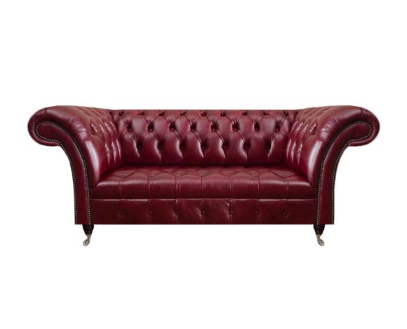Wohnzimmer Roter Leder Chesterfield Zweisitzer Polstercouchen Edle Möbel
