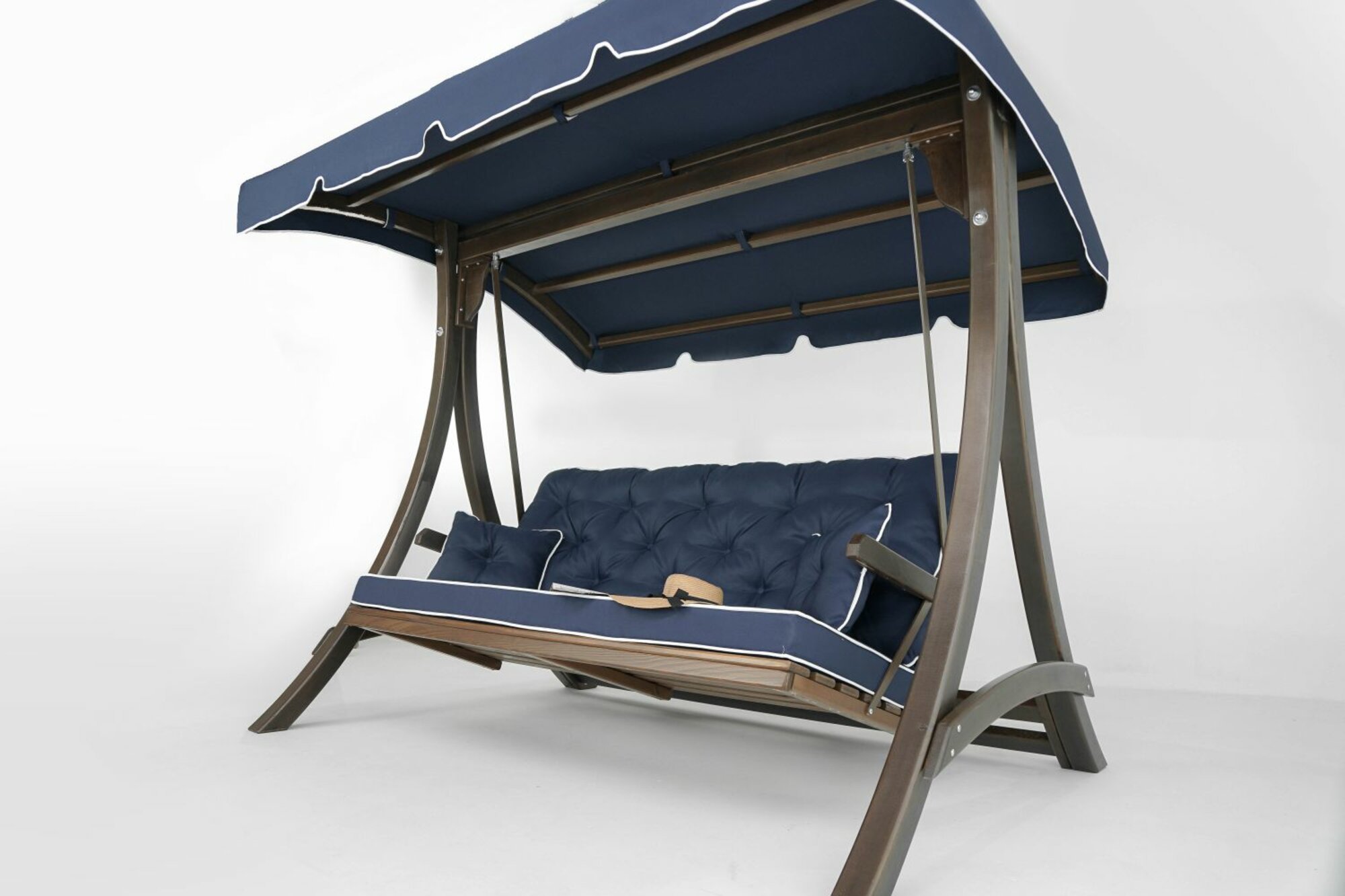 Dunkelblaue Gartenschaukel Outdoor Robuste Edle Schaukel Designer Möbel