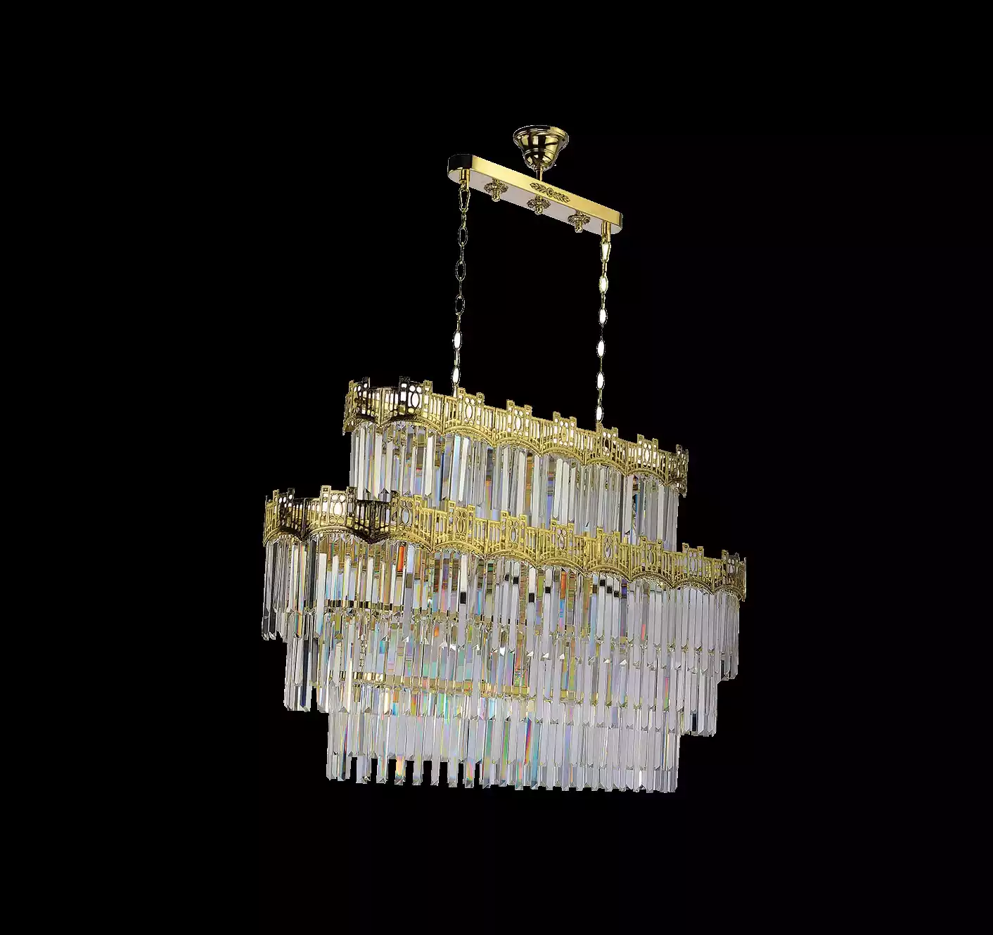 Kronleuchter Moderne Gold Anhänger Leichte Pendant Wohnzimmer Luxus
